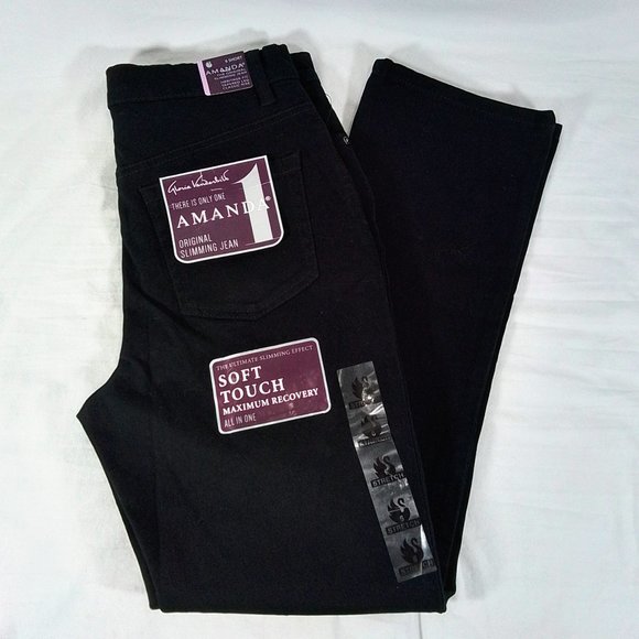 Gloria Vanderbilt Denim - Gloria Vanderbilt Women's Amanda Classic Jeans-Black-Various Sizes-NWT
